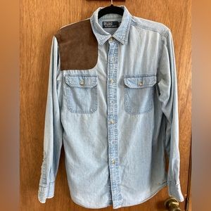 Polo Ralph Lauren Chambray Shirt with Lapel Patch
